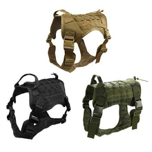 Load image into Gallery viewer, Nylon Pet Dog Vest Harness Sets Outdoor Tactical Training Dog Clothes For Medium Big Hunting Dog Pitbull Bull Terrier Rottweiler
