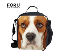 Load image into Gallery viewer, FORUDESIGNS Bento Lunch Box Picnic Bag Children 3D Pet Dog Rottweiler Lunch Bag Kids Food Container School Meal Package Lunchbox
