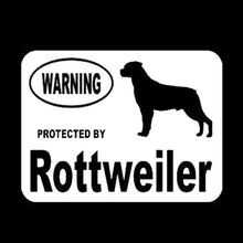 Load image into Gallery viewer, Car Sticker 13.2cm*10cm Fashion  By Rottweiler Dog Decal Reflective Laser 3D Car Stickers Vinyl Car Styling Black Silver
