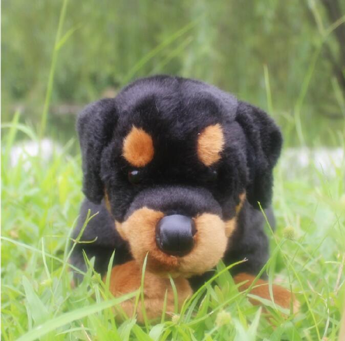 Simulation Stuffed  Animals Big Toy  Rottweiler Doll  Plush Dogs Kids Toys Pillow Gift