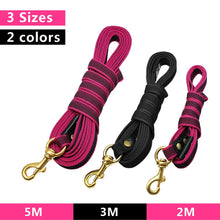 Load image into Gallery viewer, Long Dog Leash Nylon Non-slip Dog Tracking Lead Leash For Medium Large Dogs Walking Training 2m 3m 5m
