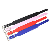 Load image into Gallery viewer, Big Dog Collars Durable Microfiber Leather for Large Dog Pitbull Husky Tibetan Mastiff Leashes Black Pink blue Red Pet supplies
