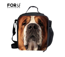 Load image into Gallery viewer, FORUDESIGNS Bento Lunch Box Picnic Bag Children 3D Pet Dog Rottweiler Lunch Bag Kids Food Container School Meal Package Lunchbox
