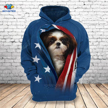 Load image into Gallery viewer, 2020 Men Sweatshirt German Shepherd Pug Poodle Doberman French Bulldog Shih tzu Pomeranian Rottweiler 3D Pets Print Hoodies E48
