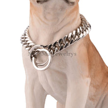 Load image into Gallery viewer, 17mm Stainless Steel Heavy Curb Chain Pet Dog Collar Choker for Pitbull Rottweiler or More
