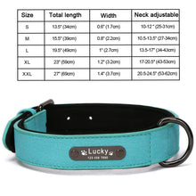 Load image into Gallery viewer, Large Small Personalized Dog Collars Leather Set Big Dog Collar for Dogs Custom Collars Engraved Name Pet Dog Collar Leash Set
