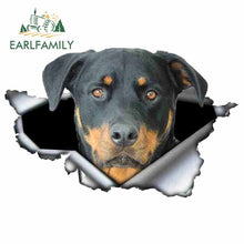 Load image into Gallery viewer, EARLFAMILY 13cm x 8.4cm Funny Rottweiler Car Sticker Torn Metal Decal Reflective Stickers Pet Dog Decals 3D Rott Car Styling
