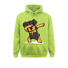 Load image into Gallery viewer, Men Hoodie Dabbing Rottweiler Funny Novelty Percent Cotton Rottie Dog Dance Dabbin Dab Women New Oversized
