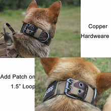 Load image into Gallery viewer, 1PC Military Tactical Adjustable Dog Training Collar Nylon Leash Metal Buckle M-XL
