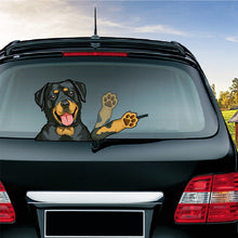 Load image into Gallery viewer, A Fierce Rottweiler Dog Removable Car Waving Wiper Rear Window Wiper Stickers Rear Windshield Car Sticker Car Styling Decoration
