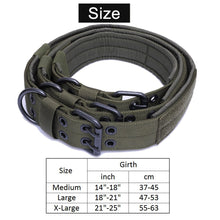 Load image into Gallery viewer, 1PC Military Tactical Adjustable Dog Training Collar Nylon Leash Metal Buckle M-XL
