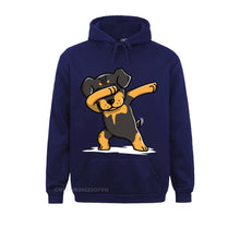 Load image into Gallery viewer, Men Hoodie Dabbing Rottweiler Funny Novelty Percent Cotton Rottie Dog Dance Dabbin Dab Women New Oversized
