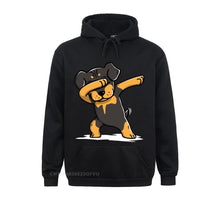 Load image into Gallery viewer, Men Hoodie Dabbing Rottweiler Funny Novelty Percent Cotton Rottie Dog Dance Dabbin Dab Women New Oversized
