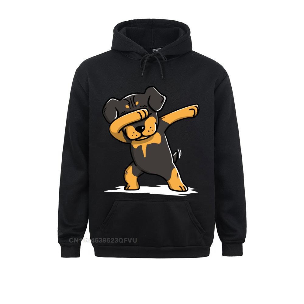 Men Hoodie Dabbing Rottweiler Funny Novelty Percent Cotton Rottie Dog Dance Dabbin Dab Women New Oversized