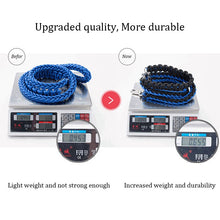 Load image into Gallery viewer, Thick Nylon Braided Rope Large Dog Leash 1.2-1.5M Metal P Chain Buckle Dog Collars And Leash Set Medium Large Dog Traction Rope
