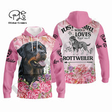 Load image into Gallery viewer, PLstar Cosmos Newest 3DPrint Rottweiler Animal Dog Lover Pet Harajuku Streetwear Casual Unique Unisex Hoodies/Sweatshirt/Zip A-3
