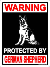 Load image into Gallery viewer, Danger Protected by Rottweiler Beware of Dog Warning Metal Tin Sign
