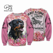 Load image into Gallery viewer, PLstar Cosmos Newest 3DPrint Rottweiler Animal Dog Lover Pet Harajuku Streetwear Casual Unique Unisex Hoodies/Sweatshirt/Zip A-3
