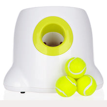 Load image into Gallery viewer, Pet Dog Toys Tennis Launcher Automatic Throwing Machine Pet Ball Throw Device 3/6/9m Section Emission with 3 Balls Dog Training
