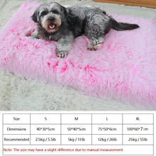 Load image into Gallery viewer, Long Plush Dog Bed Calming Cat Bed Pet Mattress with Removable Washable Cover Memory Foam Mat Dog Crate Mat with Non-Slip Bottom
