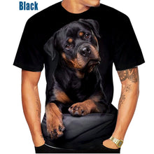 Load image into Gallery viewer, 2022 Cute Pet Dog Rottweiler 3D Printing T-shirt Men&#39;s and Women&#39;s Summer Casual Short-sleeved Funny T-shirt XS~5XL
