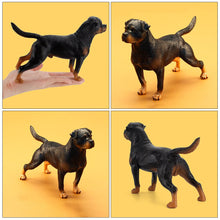 Load image into Gallery viewer, Dog Figurines Figurine Rottweiler Figures Toyrealistic Animals Models Decoration Project Schoolgifts Kids Birthday Ornaments
