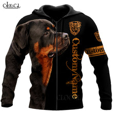 Load image into Gallery viewer, CLOOCL Beautiful Rottweiler Black 3D Print Men Women Hoodie Sweatshirts Harajuku Fashion Hooded Autumn Casual Tops Drop Shipping
