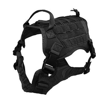 Dog Adjustable Vest Harness Set Outdoor Tactical Training Anti-shock Dog Harness For Medium Large Hunting Dog Pitbull Rottweiler